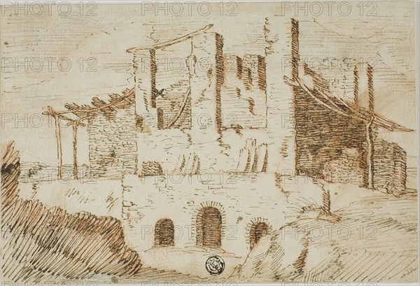 Ruins with Farm Shed, c. 1600.