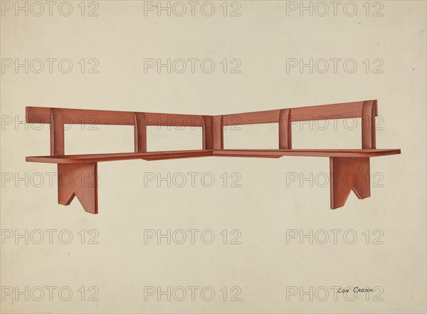 Shaker Porch Bench, 1935/1942.