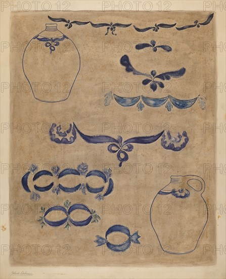 Jug and Decoration, 1935/1942.