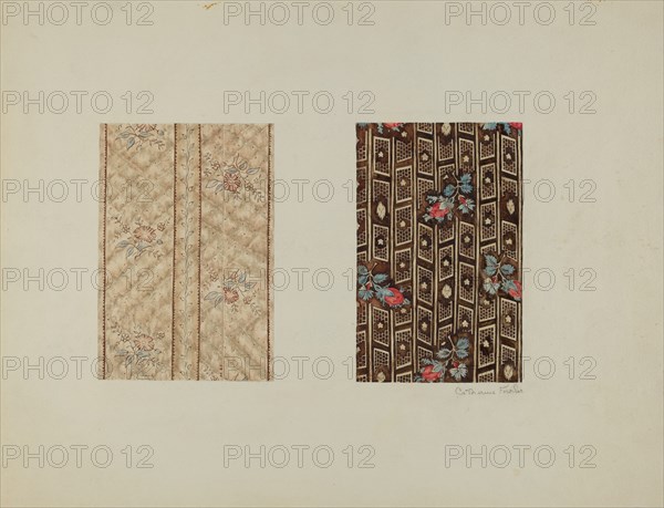 Chintzes from Quilt, c. 1938.