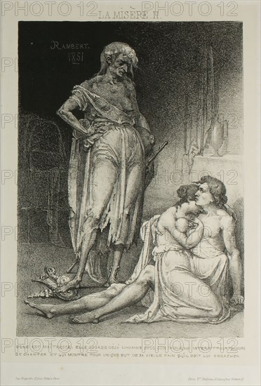 Plate Two from Misery, 1851.