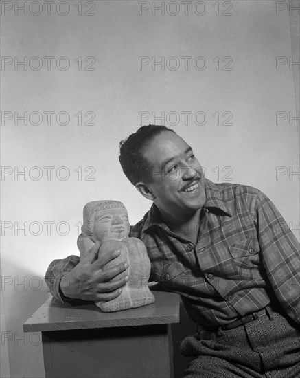 Portrait of Langston Hughes.