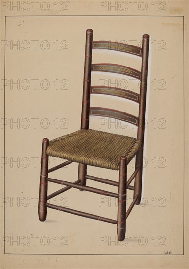 Ladder Back Chair, c. 1937.