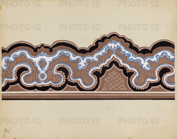 Wall Paper Border, c. 1937.