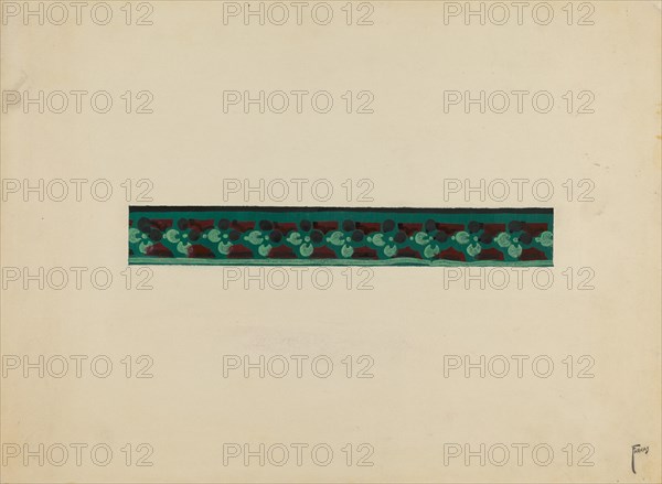 Wall Paper Border, c. 1936.