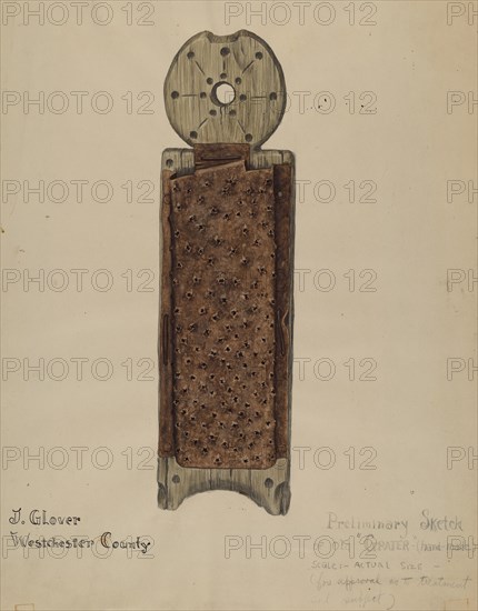 Handmade Grater, 1935/1942.