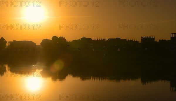 Sunset on the Nile, Egypt.