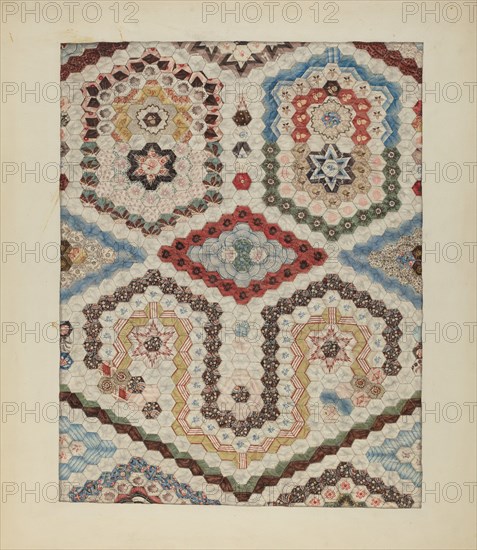 Patchwork Quilt, c. 1939.