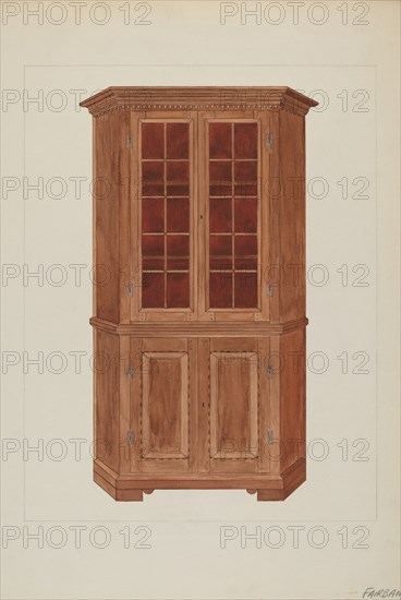 Corner Cupboard, c. 1937.