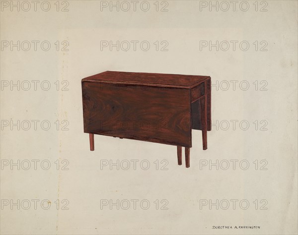 Drop Leaf Table, c. 1941.