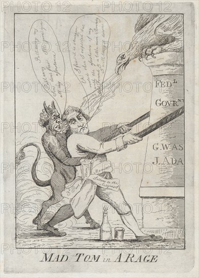 Mad Tom in a Rage, 1801.