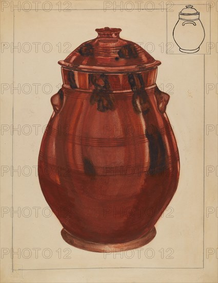 Jar with Cover, c. 1936.