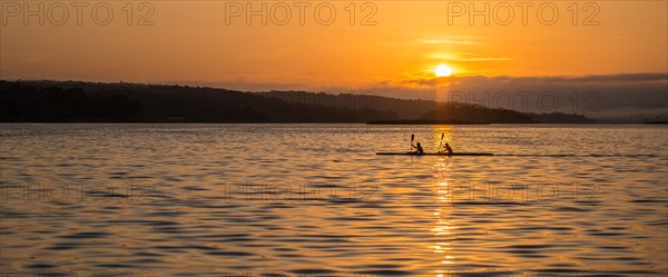 Rowing in the Sun Rise.