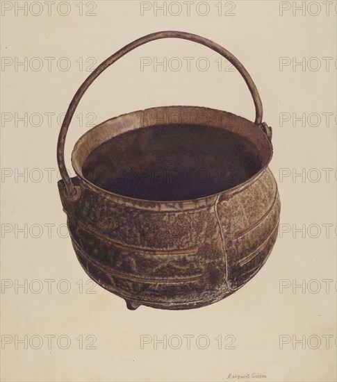 Cast Iron Pot, c. 1941.