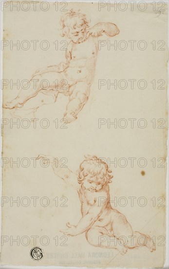 Two Seated Putti, n.d.