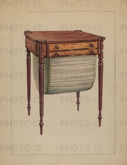 Sewing Table, c. 1936.