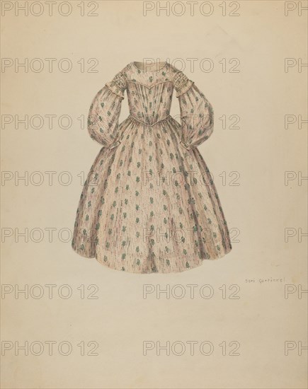 Girl's Dress, c. 1937.