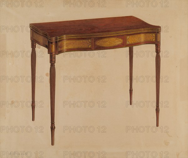 Card Table, c. 1939.