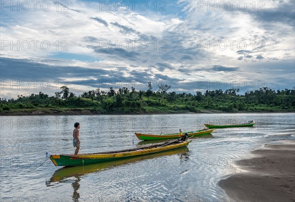 Child on a Boat.