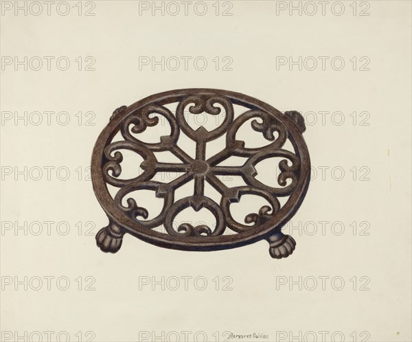 Trivet, c. 1941.