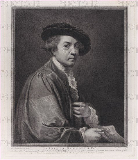 Sir Joshua Reynolds, 1784. Creator: John Keyse Sherwin.
