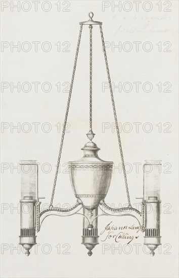 Japan lamp for ceiling, ca. 1790. Creator: Matthew Boulton.