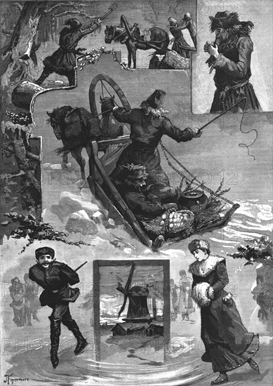 'Winter Sketches in South Russia', 1886. Creator: Unknown.