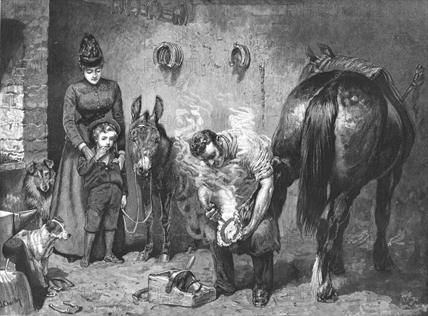 ''"Misgivings"--His First Visit to the Forge', 1890. Creator: Unknown.