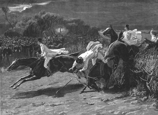 ''The Midnight Steeplechase near Melton Melbury--The Finish', 1890. Creator: Unknown.