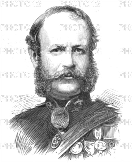 ''Major-General Sir Howard Elphinstone, V.C., K.C.B., G.C.M.C.; Drowned at Sea March 8, 1890. Creator: Unknown.