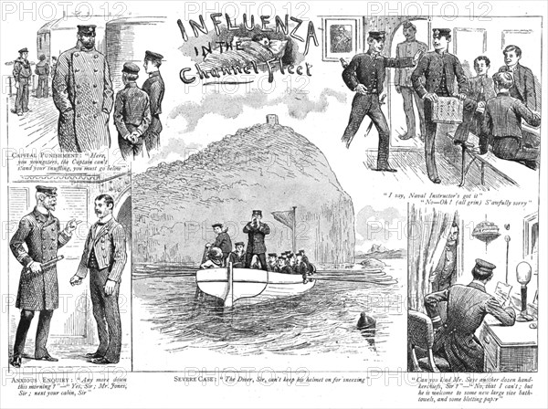 ''Influenza in the Channel Fleet', 1890. Creator: Unknown.