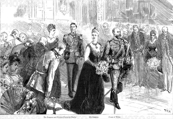 'The Visit of the Prince of Wales to the German Emperor; The State Concert at the Palace--The Royal  Creator: Unknown.