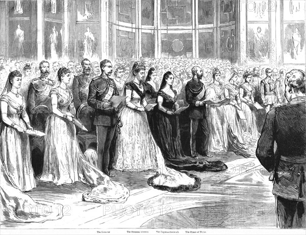 'The Visit of the Prince of Wales to the German Emperor; The Religious service in the Chapel of the  Creator: Unknown.