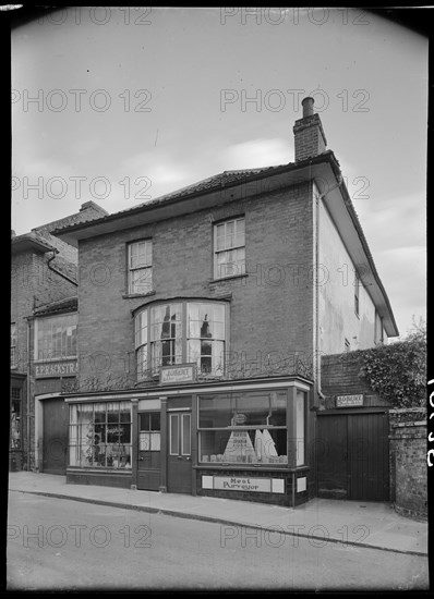 JO Kent, Butchers Shop, 9 Market Street, North Walsham, North Norfolk, Norfolk, 1947. Creator: Herbert Felton.