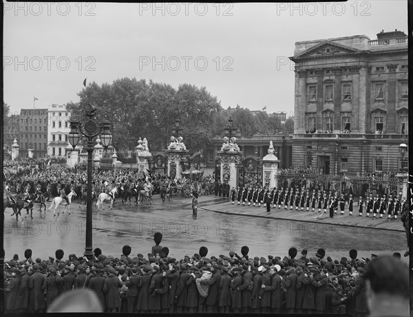 Coronation of Queen Elizabeth II, Buckingham Palace, The Mall, City of Westminster, London, 1953. Creator: Ministry of Works.