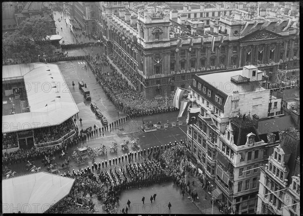 Coronation of Queen Elizabeth II, Parliament Square, City of Westminster, London, 1953. Creator: Ministry of Works.