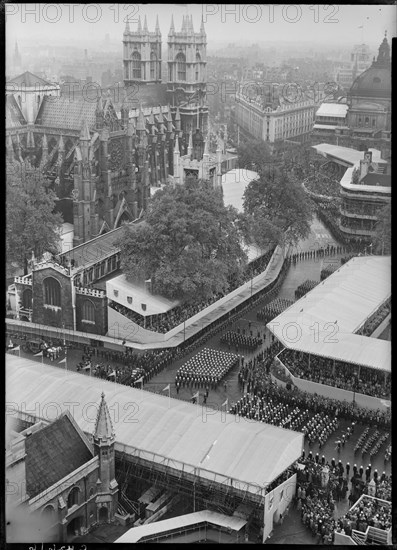 Coronation of Queen Elizabeth II, Parliament Square, City of Westminster, London, 1953. Creator: Ministry of Works.