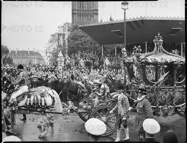 Coronation of Queen Elizabeth II, Parliament Square, City of Westminster, London, 1953. Creator: Ministry of Works.