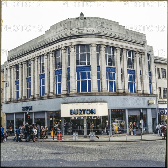 Burton, 6-8 High Street, Paisley, Renfrewshire, Scotland, 1970s-1980s. Creator: Nicholas Anthony John Philpot.