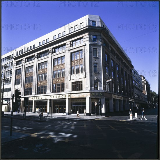 Marks and Spencer, 458-464 Oxford Street, City of Westminster, London, 1970s-1990s. Creator: Nicholas Anthony John Philpot.