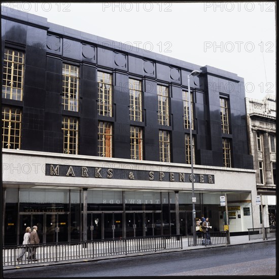 Marks and Spencer, 47-49 Briggate, Leeds, 1970s-1990s. Creator: Nicholas Anthony John Philpot.