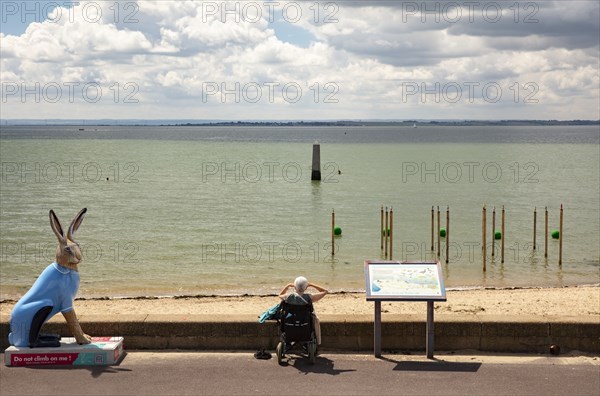 The Crow Stone, Chalkwell Beach, Leigh-on-Sea, Southend-on-Sea, 2021. Creator: Patricia Payne.