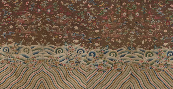 Panel (Dress Fabric), China, Qing dynasty (1644-1911), 1750/1800. Creator: Unknown.