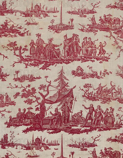 La Caravane du Caire (The Caravan from Cairo) (Furnishing Fabric), France, 1785/89. Creator: Petitpierre et Cie.