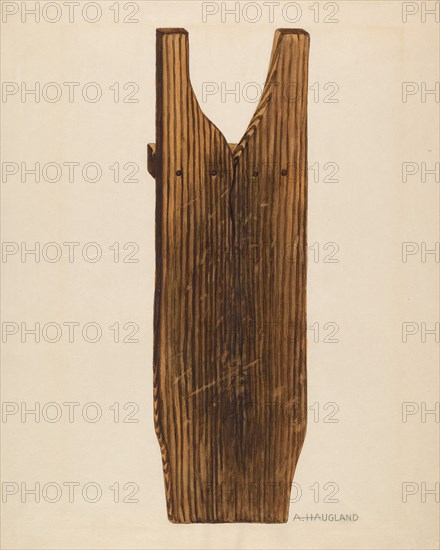 Bootjack, c. 1937. Creator: Augustine Haugland.