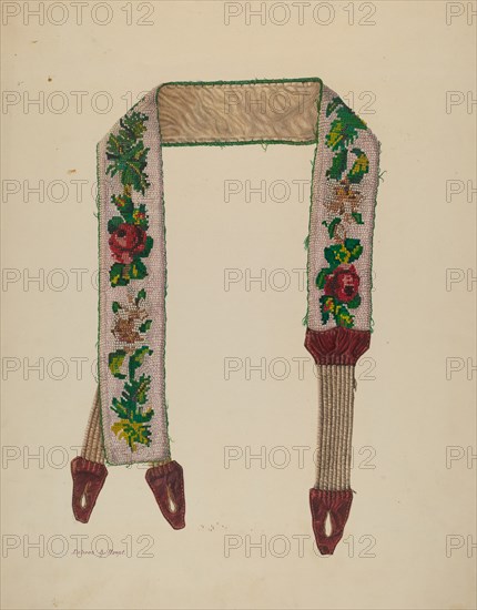 Suspender, c. 1930. Creator: Dolores Haupt.