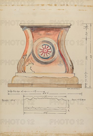 Baptismal Font, 1935/1942. Creator: William Hoffman.