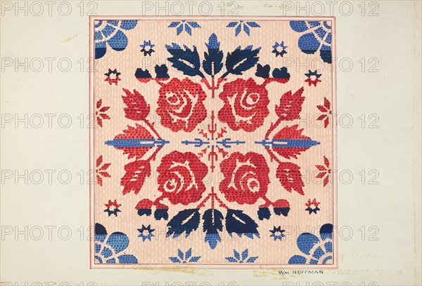 Coverlet, 1935/1942. Creator: William Hoffman.