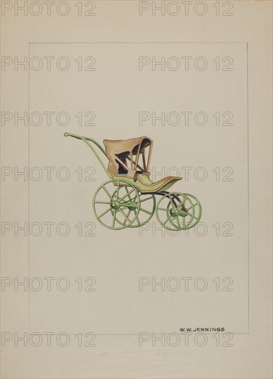 Doll Carriage, c. 1937. Creator: Walter W. Jennings.
