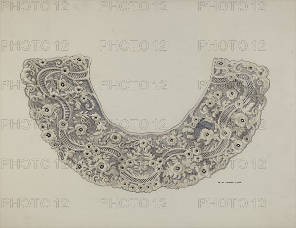 Lace Collar, c. 1938. Creator: Walter W. Jennings.